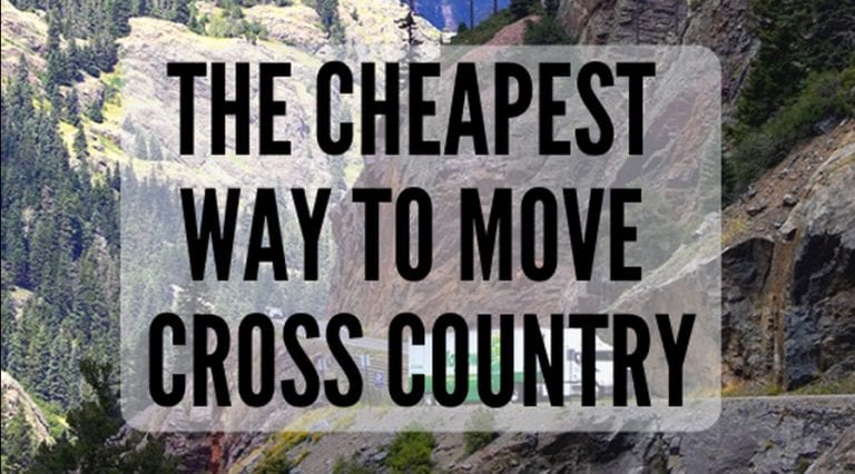 The Cheapest Way to Move Cross Country