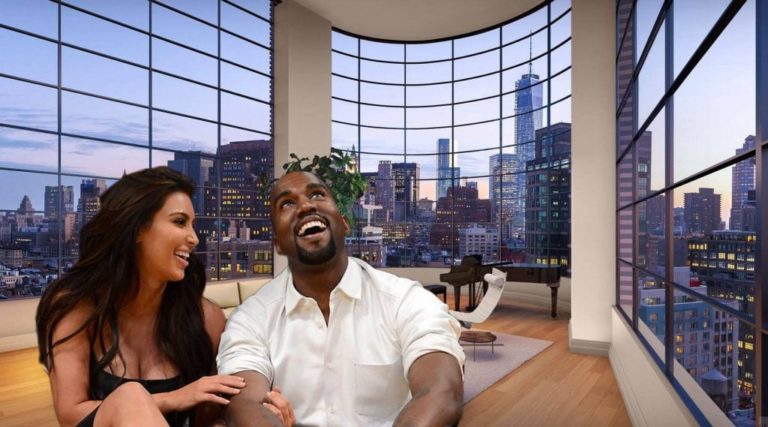 How much did Kanye West pay for Kim’s apartment